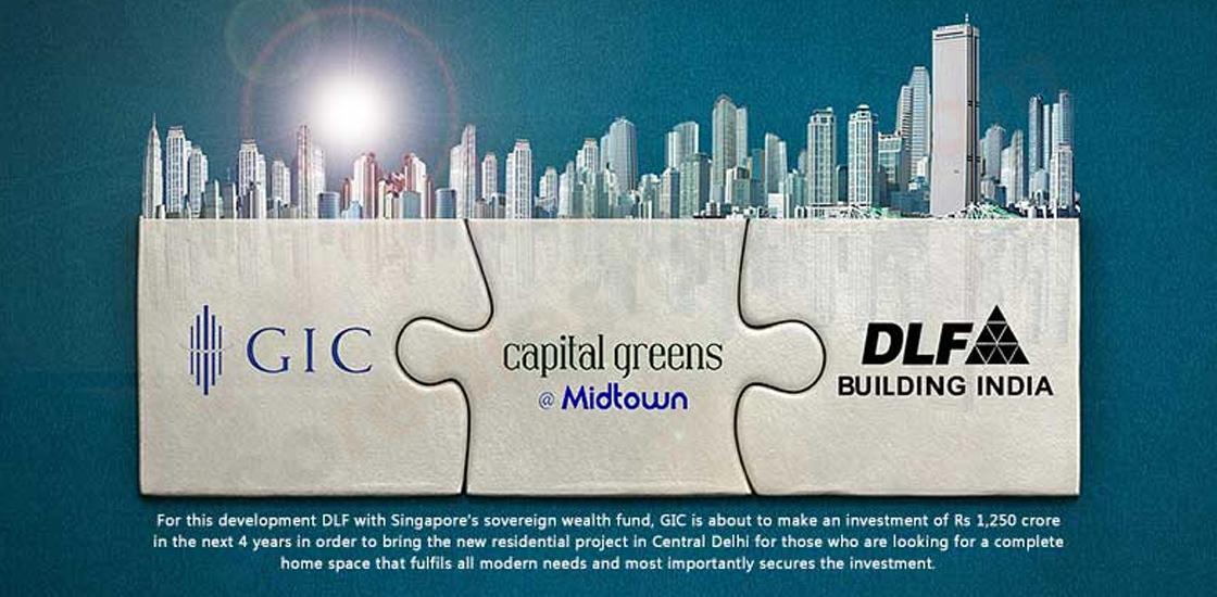DLF & GIC Invest Rs 1,250 Crore for New Housing in Central Delhi